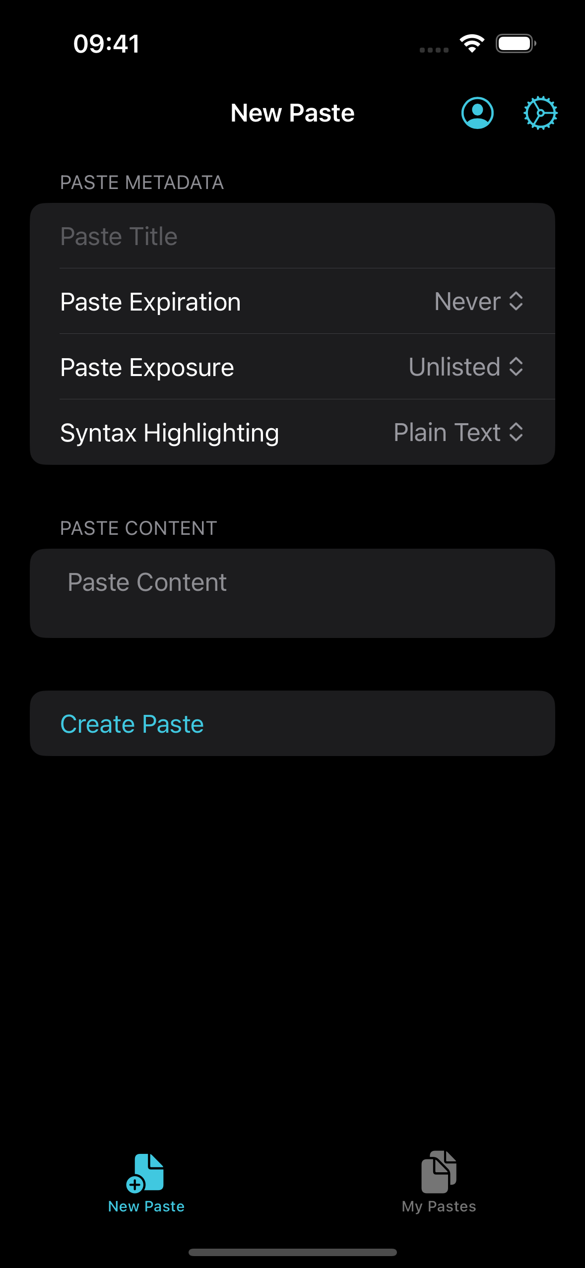 PasteSync App Mockup